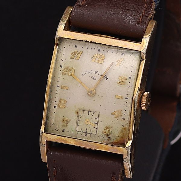 ELGIN SHOCK MASTER スモセコ メンズ ヴィンテージ 手巻き