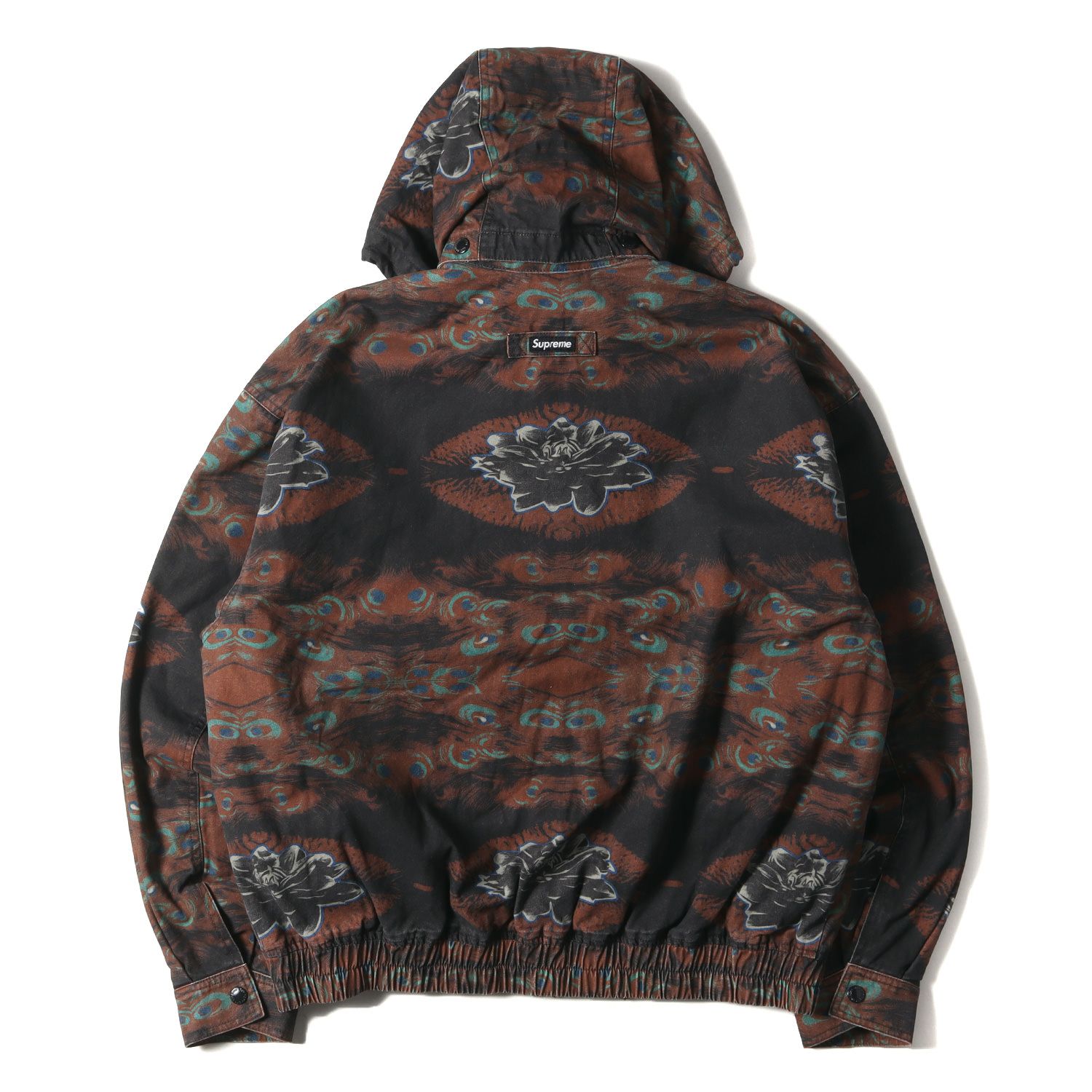 新品 Supreme シュプリーム ジャケット サイズ:M 23AW 襟レザー 孔雀柄 