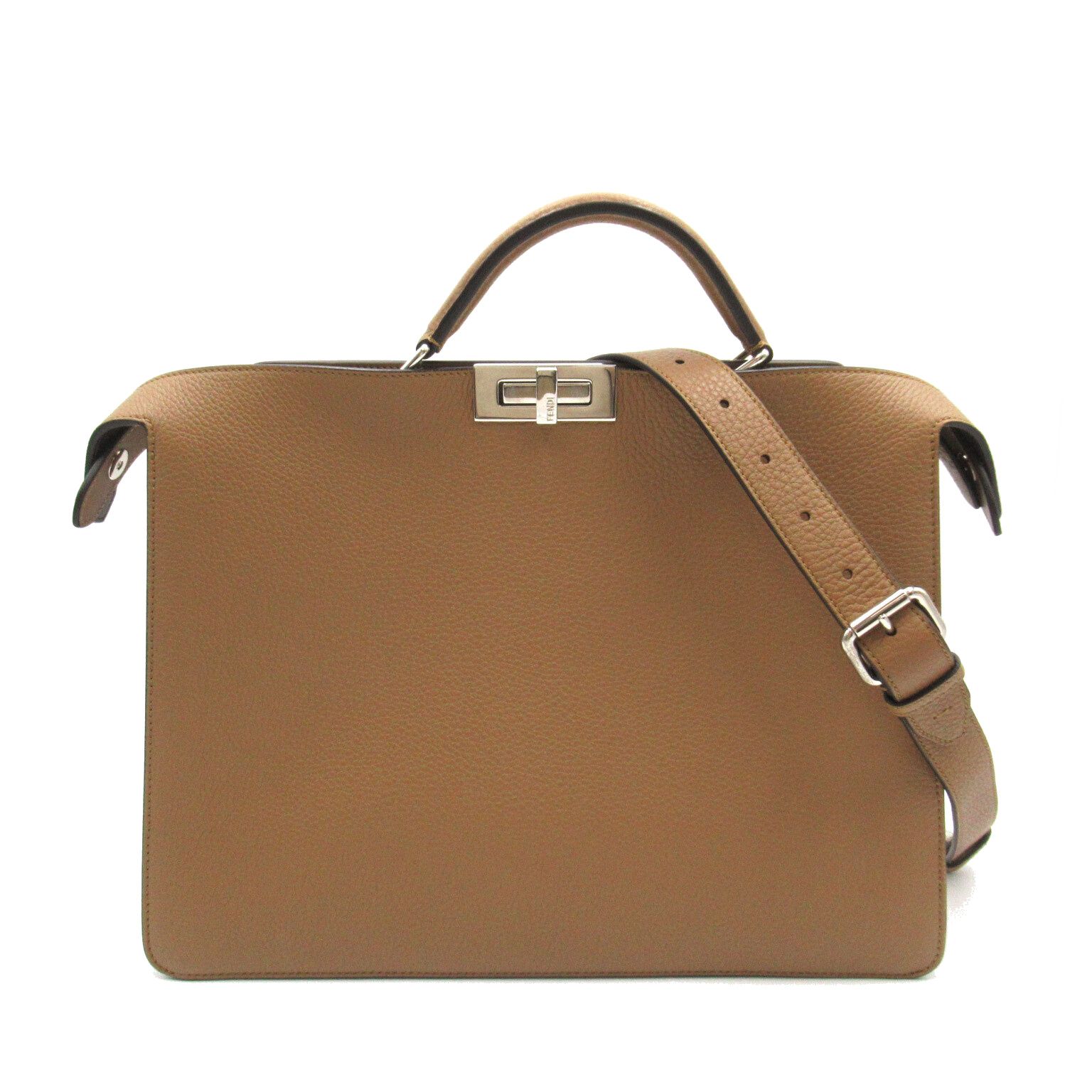 本革 2WAY ワンハンドル ショルダーバッグ カミラ キャメル