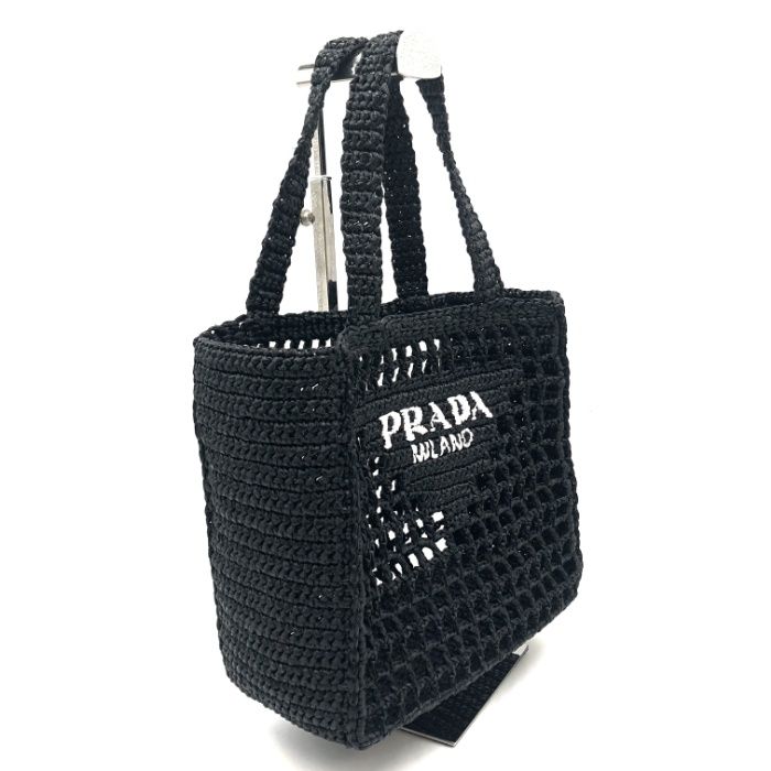 PRADA クロシェ　ラフィアトート Prada ラフィア ハンドバッグ 通販 - FARFETCH
