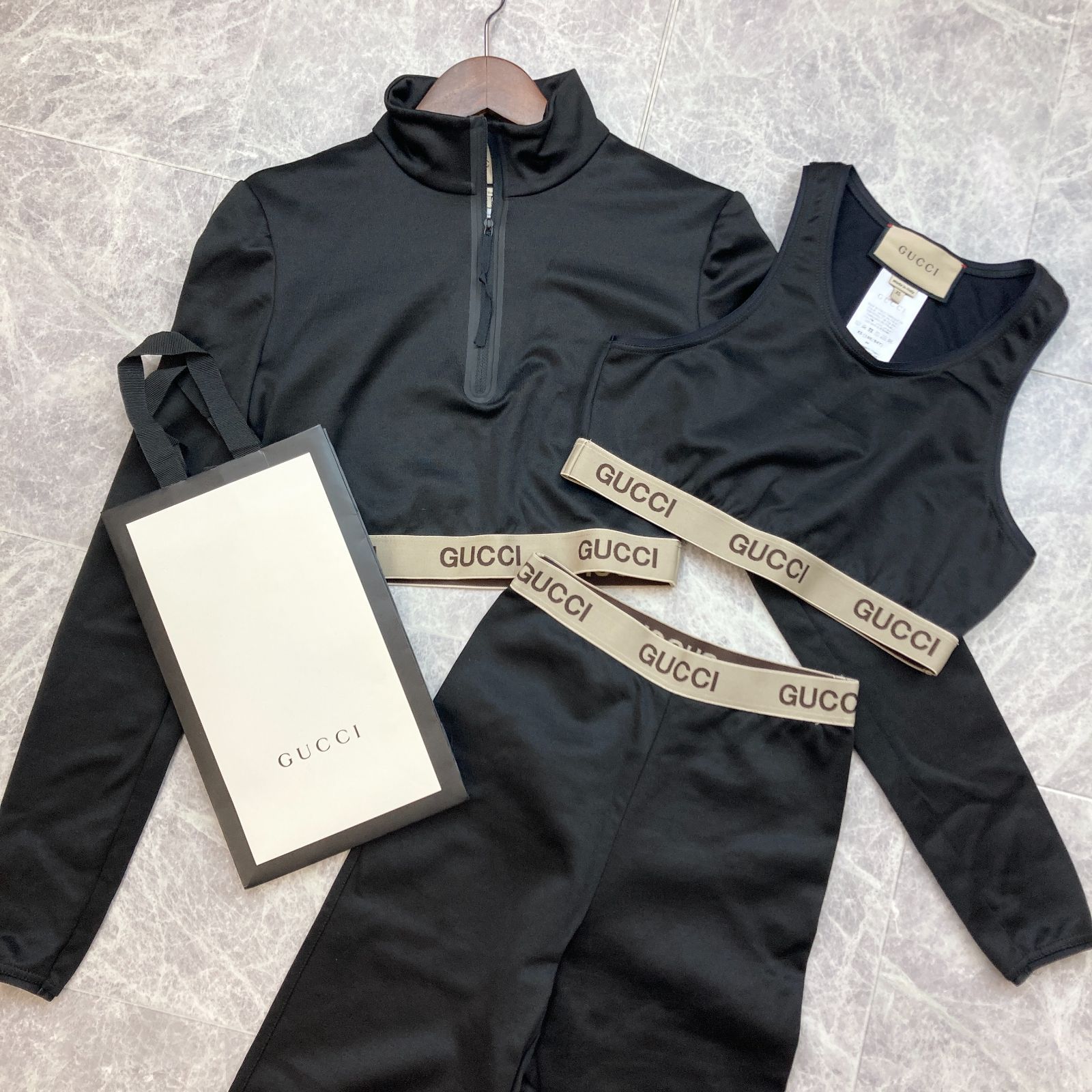 訳あり。GUCCI グッチ THE NORTH FACE コラボ レギンス ✨美品✨GUCCIx THE NORTH FACE(グッチ×ノースフェイス) コラボ