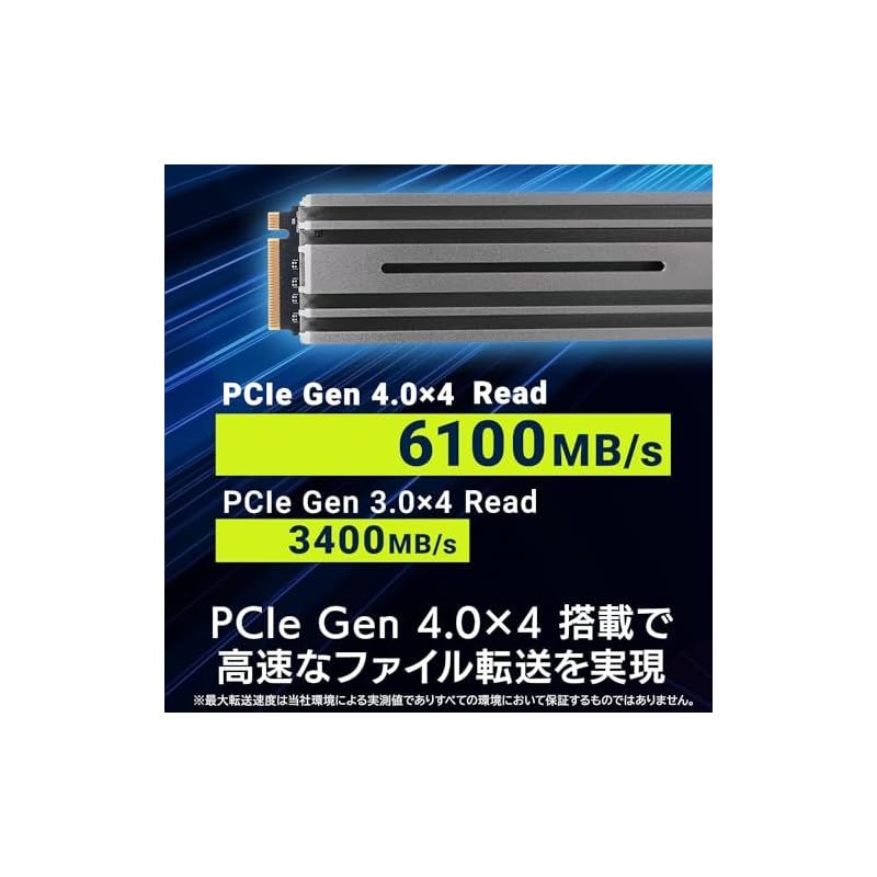 ロジテックSSD2TB M.2 NVMe PCIe Gen4 ヒートシンク付き② ロジテック SSD 2TB M.2 ヒートシンク付き M.2 PS5 動作確認済 NVMe