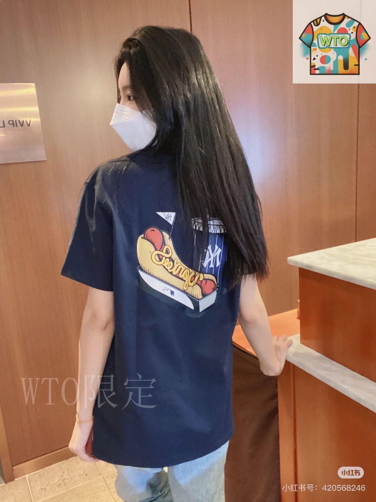 【今日特価】Mlb-La 韓国直営店限定 ヤンキーズハンバーガーカップル T