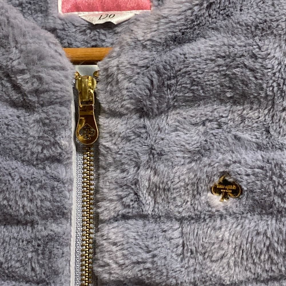 美品 kate spade ケイトスペード フェイクファージャケット キッズ