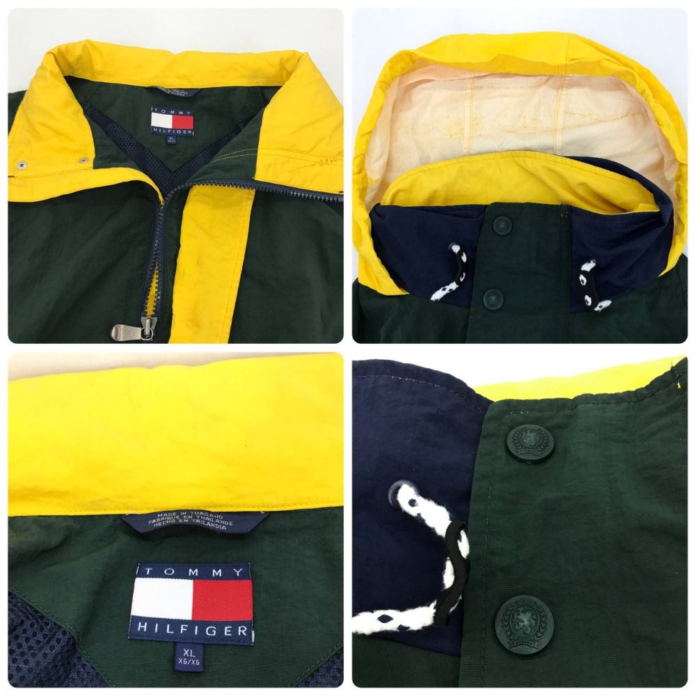 05w01012 トミーヒルフィガー TOMMY HILFIGER 90年代 セーリングジャケット T-pablow着用モデル グリーン XL タイ製  メンズ ナイロンジャケット ナイロン 【中古品】 - メルカリ