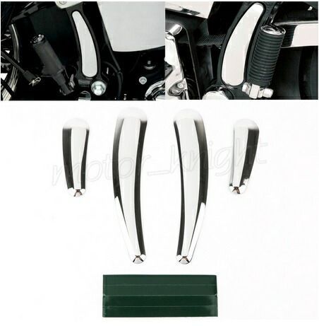 ハーレー クローム スイングアームフレームインサート 2000-2017 ソフテイル ファットボーイ スプリンガー ヘリテイジ デラックス FL FXST