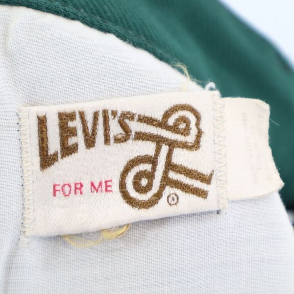 中古】 リーバイス 70s BIG E ブーツカット パンツ グリーン Levi's