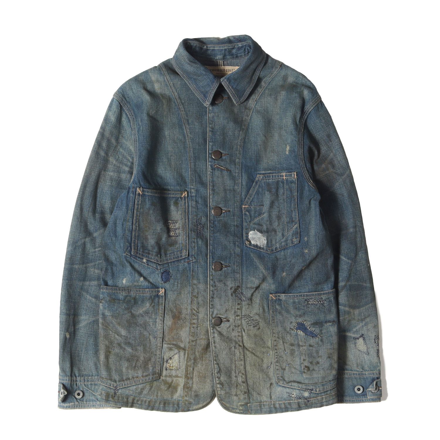 RRL コート サイズ:S 69着限定 フェード ヴィンテージ加工 デニム エンジニアコート 69LIMITED DENIM ENGINEER  COAT カバーオール ワークジャケット LIMITED EDITION 19of69 インディゴ - メルカリ