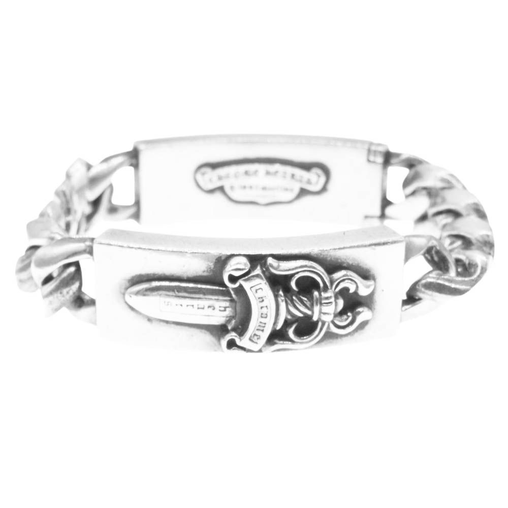 クロムハーツ ID DBL FLRL DGGR/ダブルIDフローラルダガー シルバー