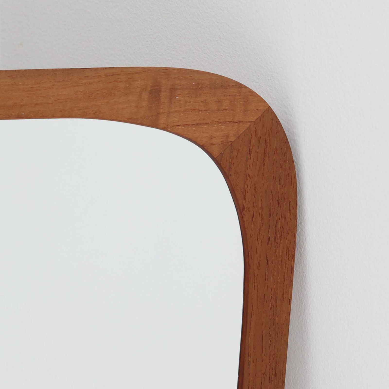 Aarhus Glasimport og Glassliberi 壁掛け 立掛けミラー チーク 高さ59cm デンマーク製 DK18673