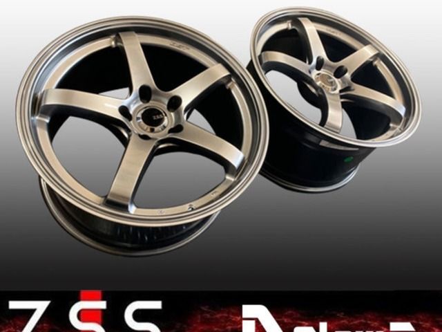 18インチ ホイールセット 5本スポーク ブラック⁄シルバー 18インチ
