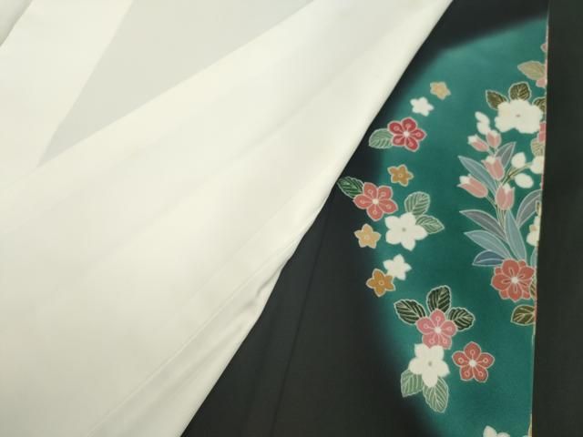 平和屋着物□豪華黒留袖 作家物 駒刺繍 雪輪草花文 暈し染め
