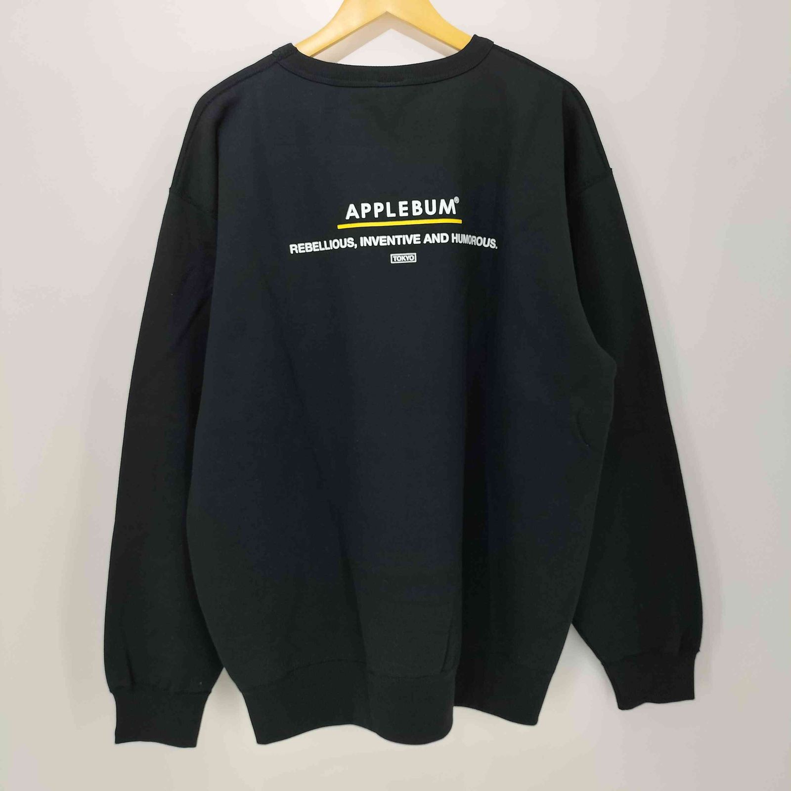 アップルバム APPLEBUM DOUGHBOY CREW SWEAT 裏起毛 コットンポリ 前面 