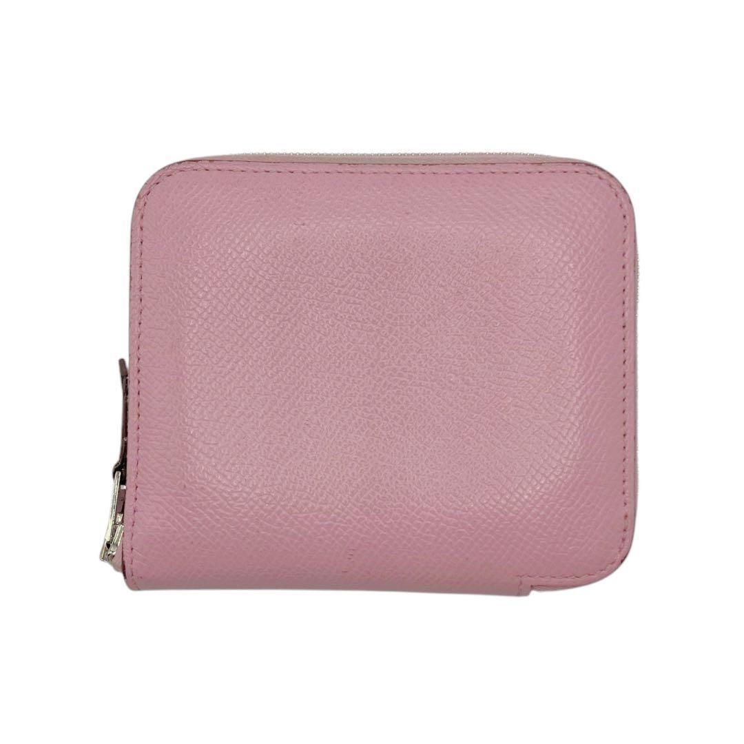 エルメス アザップ シルクイン コンパクト ピンク 財布