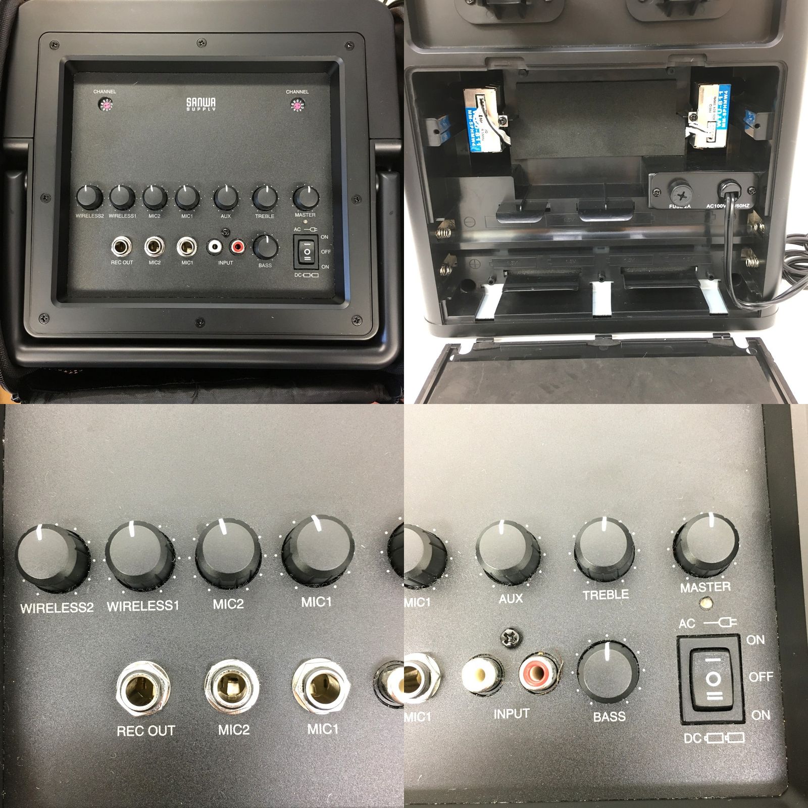 SANWA SUPPLY サンワサプライ 400-SP066 ワイヤレスマイク付き SANWA SUPPLY サンワサプライ 400-SP066 ワイヤレスマイク付き