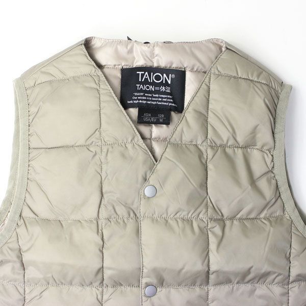 キッズ インナーダウンベスト ベスト ダウン ダウンベスト Vネックボタン TAION – KIDSベーシック インナー タイオン TAION(タイオン) ⁄ クルーネック ベーシック 「WEB限定」TAION:100