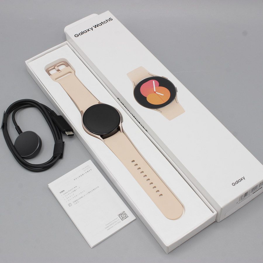 美品】SAMSUNG Galaxy Watch5 40mm SM-R900NZDAXJP ピンクゴールド