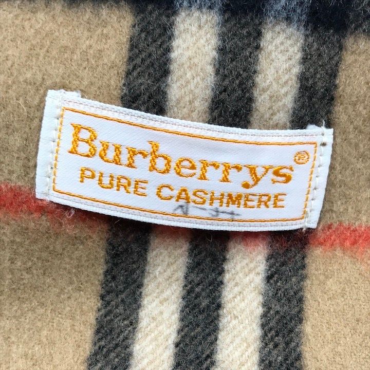 展示品 Burberrys バーバリーズ ノバチェック柄 カシミヤ マフラー