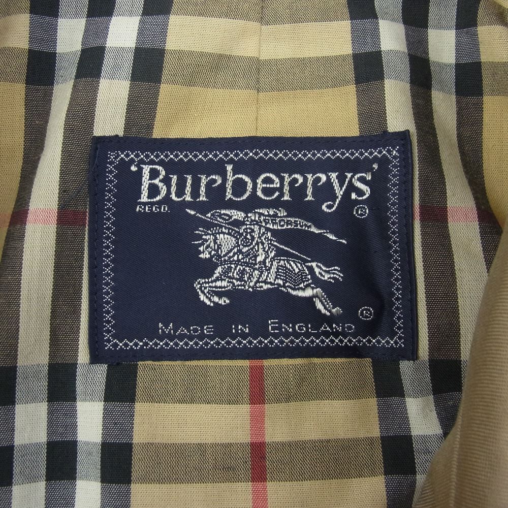 BURBERRY バーバリー 90s オールド 英国製 ステンカラーコート 裏ノバ