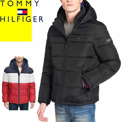 トミーヒルフィガー TOMMY HILFIGER ダウンジャケット メンズ 中綿 ブルゾン アウター フード ブランド 大きいサイズ 軽い 暖かい  防寒 撥水 トリコロール PERFORMANCE HOODY PUFFER JACKET 158AN508 - メルカリ