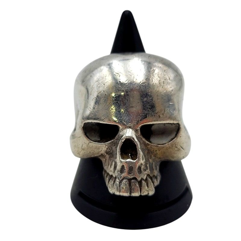 メンズ|レディース CRAZY PIG DESIGNS LARGE EVIL SKULL RING クレイジーピッグ デザイン スカルリング 指輪 アクセサリー 193-250215-ay-02-IZU