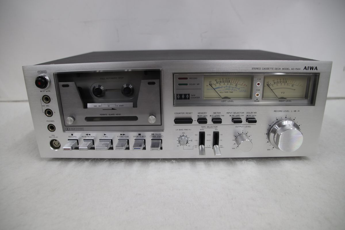 Aiwaアイワ AD-7500 Stereo Cassette Deck ステレオカセットデッキ |7500