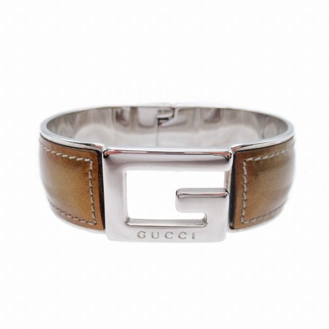 美品 vintage オールドグッチ OLD GUCCI Gロゴ エナメル × シルバー