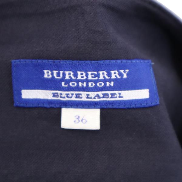 バーバリーブルーレーベル 三陽商会 チェック プリーツスカート 36
