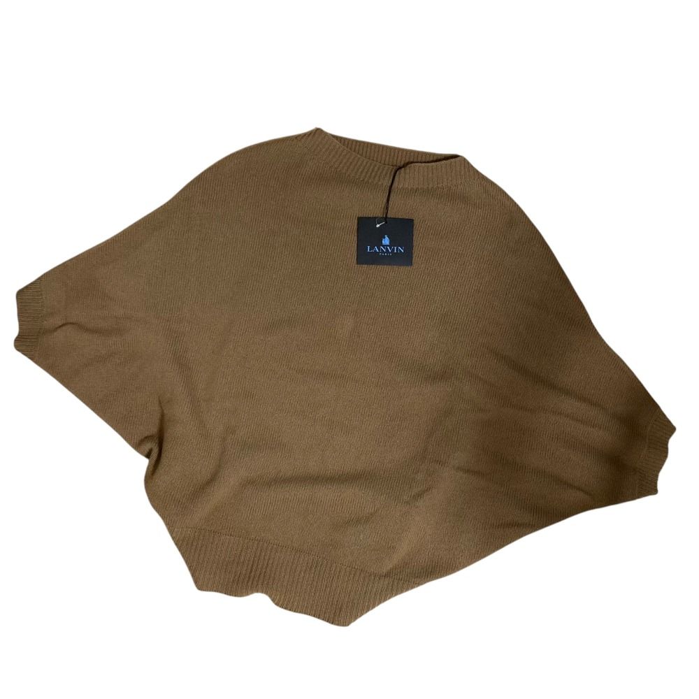 美品 LANVIN ランバン  2010 コレクション カシミヤブレンド ドルマンスリーブ ニット プルオーバー セーター Sサイズ キャメル レディース 古着 中古 USED 美品 LANVIN ランバン River 2010 コレクション カシミヤブレンド