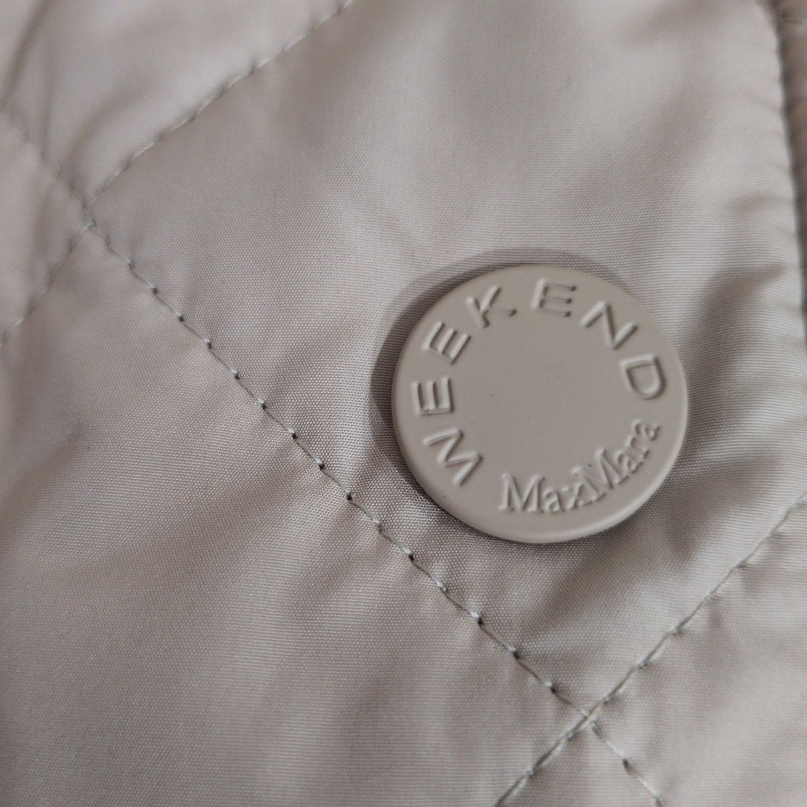 キルティングコート フード付き着脱