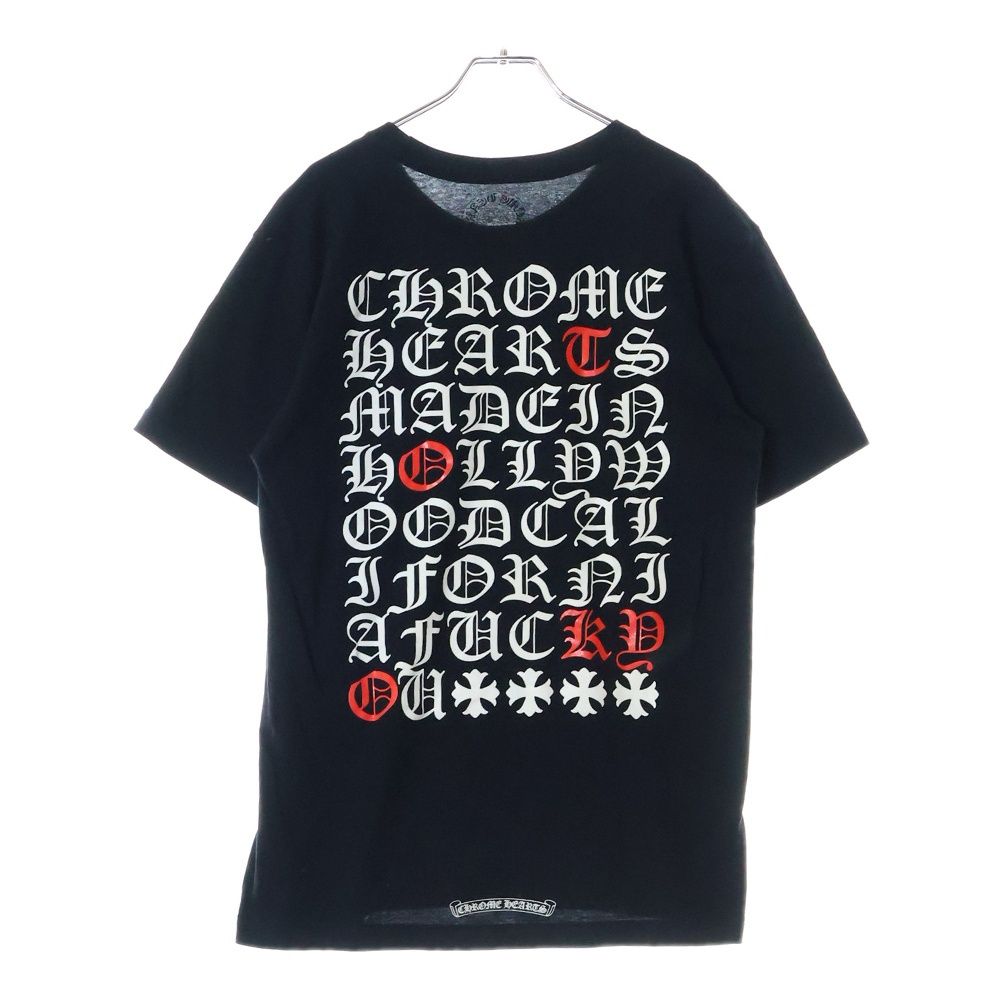 クロムハーツ　バック英字プリントTシャツ CHROME HEARTS (クロムハーツ) CH T-SHRT 1 バック英字プリントT