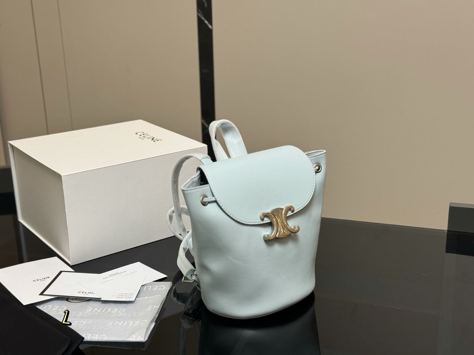 今日特価】Celine Mini Leather-Trimmed Backpack セリーヌ ミニ