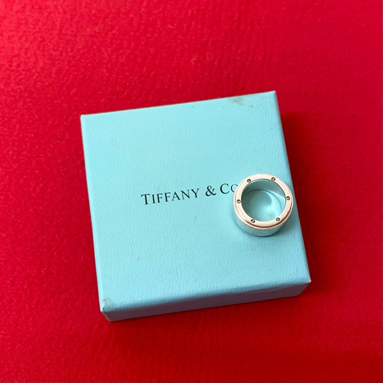 ティファニーメンズリング メトロポリスシルバー925 極 美品 希少品 TIFFANY&Co. ティファニー メトロポリス リング