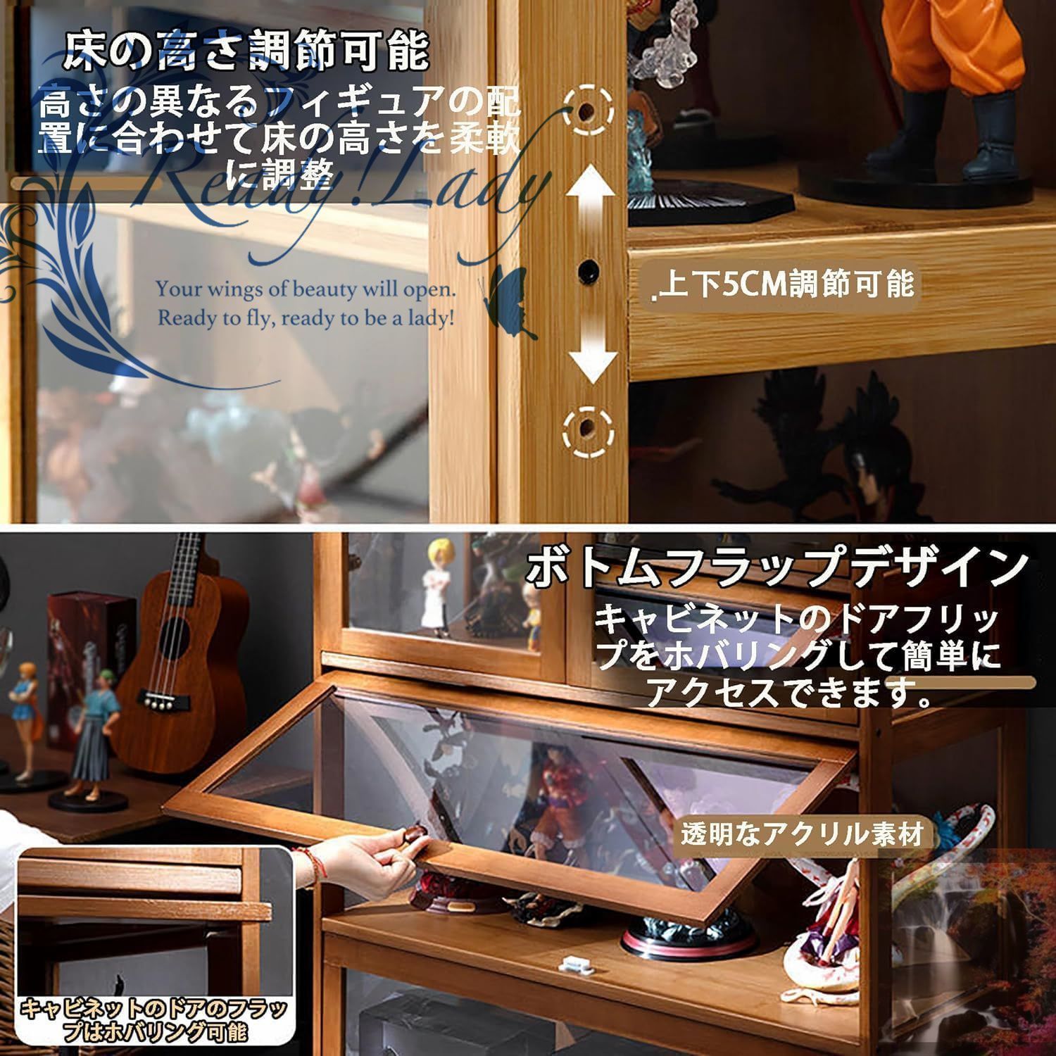フィギュア 棚 コレクションケース フィギュアケース ショーケース 