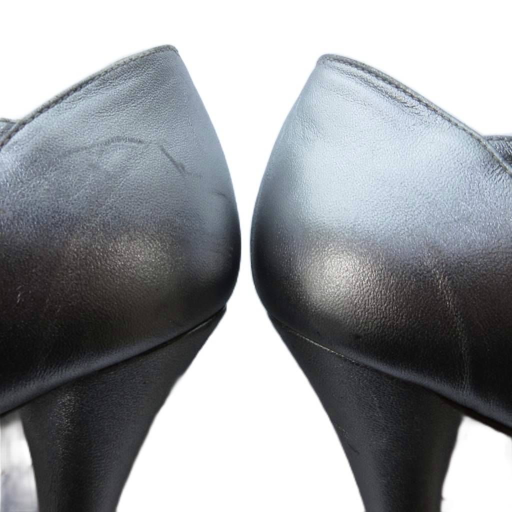 シャネル CHANEL アンクルストラップ サンダル ミュール シルバー 37 約24cm IBO81 NICORILABO_COM