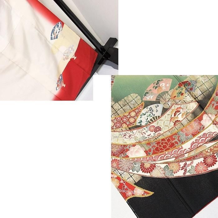 振袖 幾久重袖 未使用 束ね熨斗 緋色 160cm - メルカリ