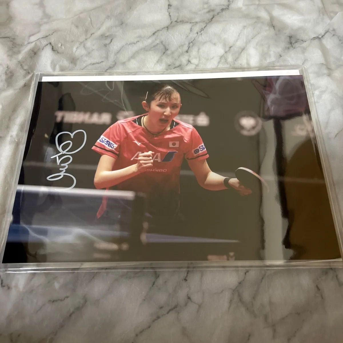 女子日本代表卓球 早田ひな 直筆サイン入りフォト