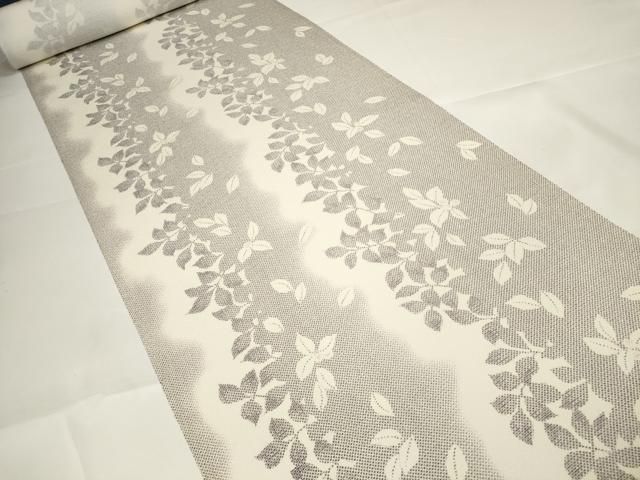平和屋本店□極上 小紋 反物 着尺 三眠蚕絹 厄除干支紋意匠織 花尽くし  