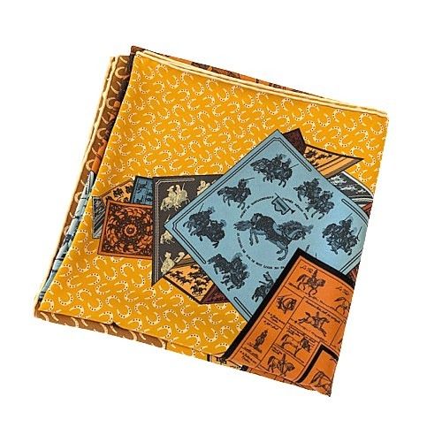 HERMES エルメス カレ90 A Cheval sur mon Carre カレの馬に乗って