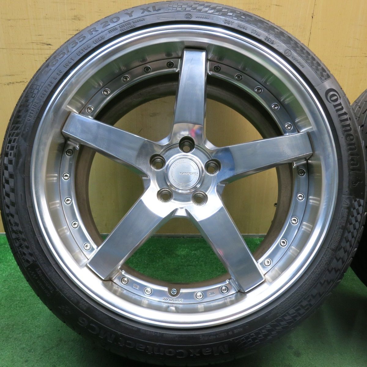 バリ溝 キレイ 9.5分 WORK GNOSIS GR3 255 35R20 285 35R20 コンチネンタル マックスコンタクト MC6 20インチ ワーク グノーシス PCD114.3 5H 5091112HAノ FFCRYSTALESIA_COM