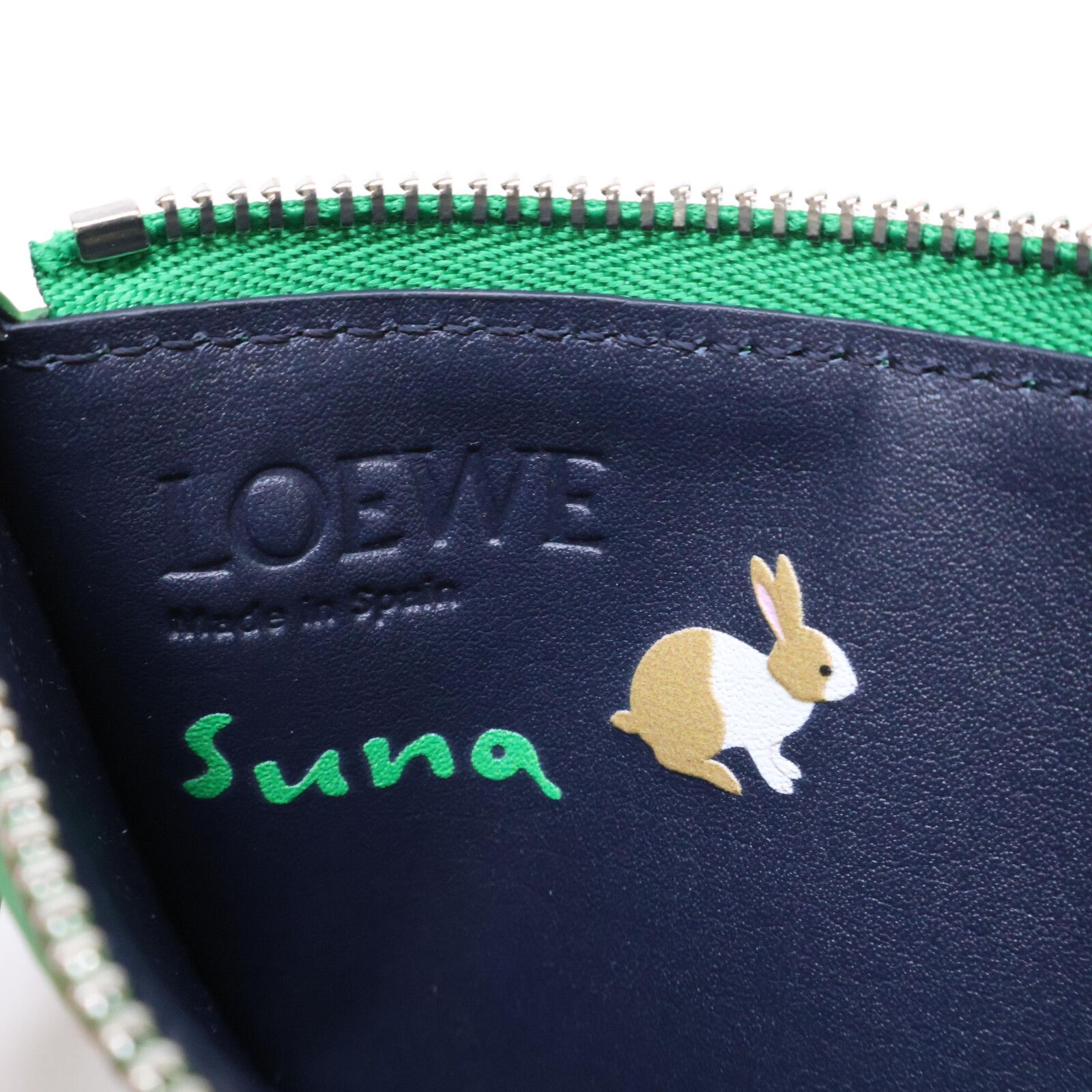 LOEWE■カードとコインホルダー うさぎ【Suna Fujitaコラボ】 LOEWE☆x Suna Fujita コラボ BUNNIES コイン カードホルダー