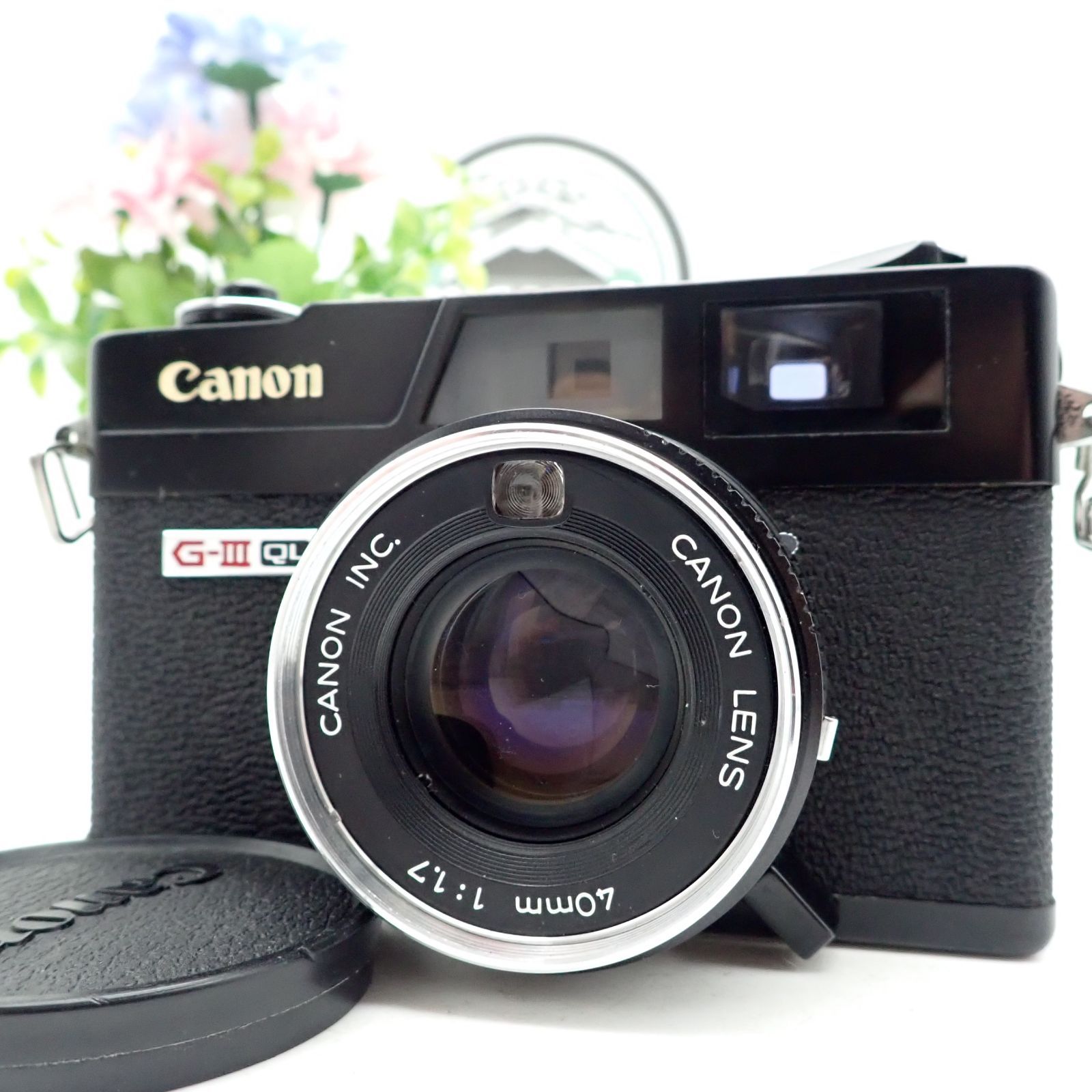 Canon Canonet QL17 G-Ⅲ G3 ブラックペイント 40mm f1.7 レンジファインダー コンパクトフィルムカメラ A17453