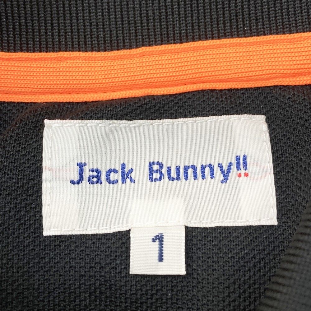 サイズ：1 JACK BUNNY ジャックバニー  半袖ポロシャツ  ブラック系 [240101372119] ゴルフウェア レディース ストスト サイズ：1 JACK BUNNY ジャックバニー 半袖ポロシャツ ブラック