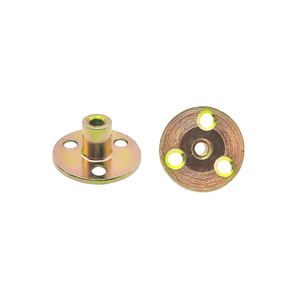 Size:M8-10pcs Tナット ブラッドホール M8 10pcs 家具ハードウェア フランジインサート メスネジ 炭素鋼 家具 ジョイント パーツ 接合 金具 高硬度