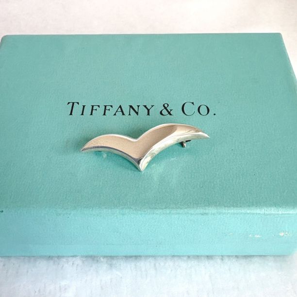 TIFFANY&Co ティファニー ブローチ シーガル カモメ 小さめ 希少 銀 TIFFANY&Co ティファニー ブローチ シーガル カモメ 小さめ 希少