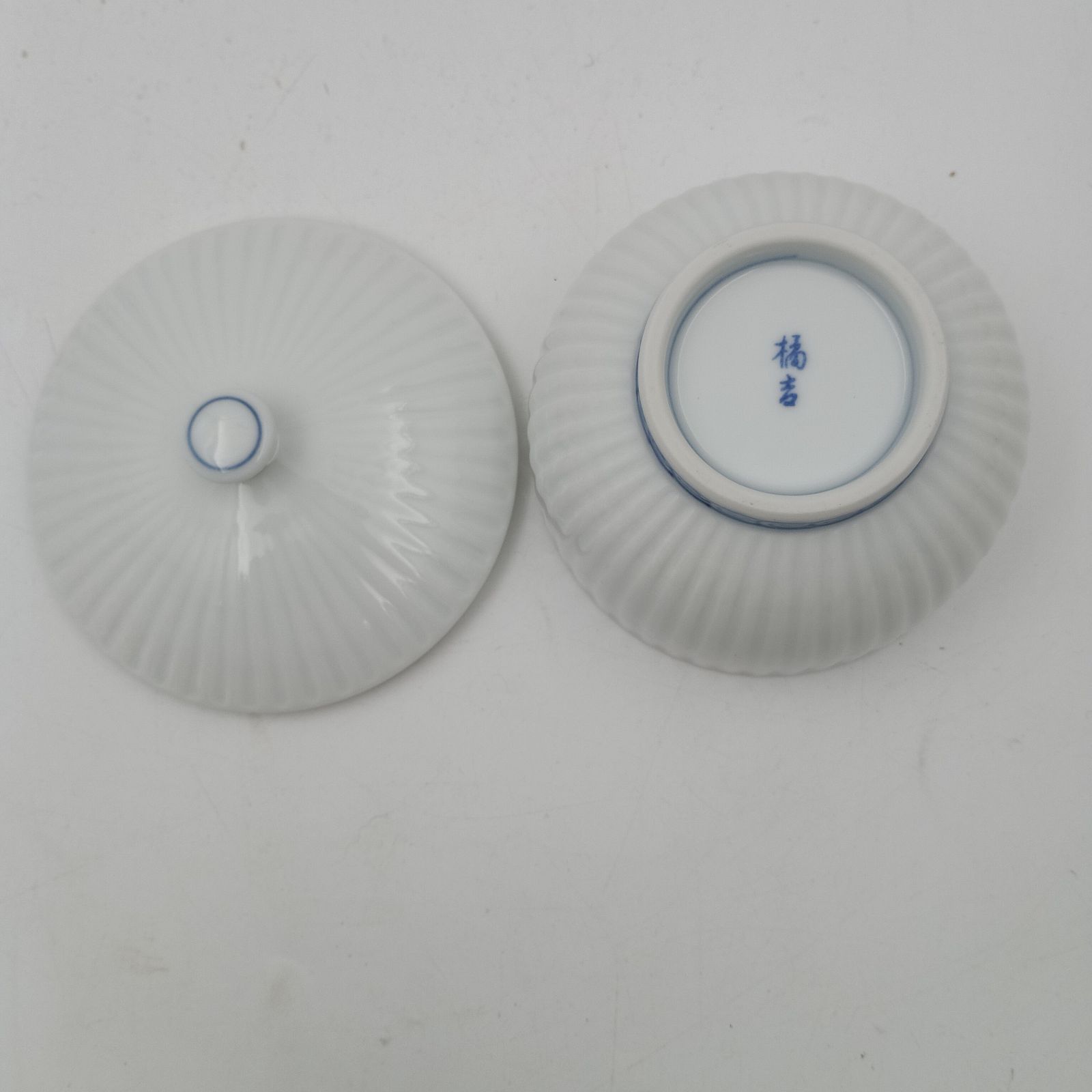 AL69 向附 向付 銘有 蓋付向附五客 蓋付茶碗 懐石 会席 茶懐石共箱