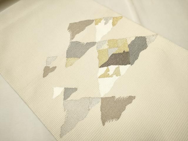 平和屋着物○八寸名古屋帯 作家物 吉祥文 金銀糸 正絹 逸品 CAAT8023hy