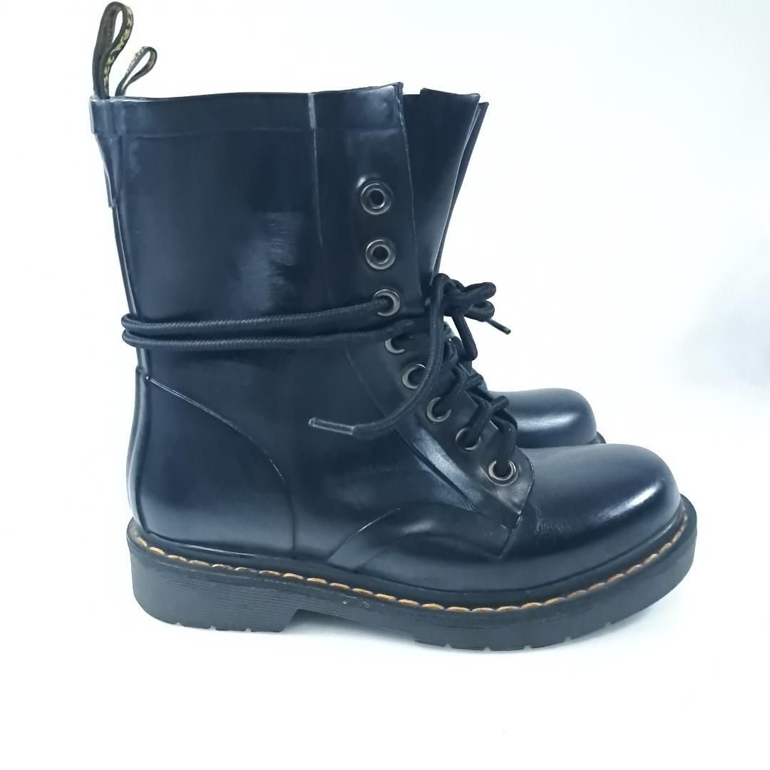 ドクターマーチン　黒　8ホール　レインブーツ　uk7 Dr.Martens DRENCH レインブーツ 8ホール UK4 ブラック ドクター