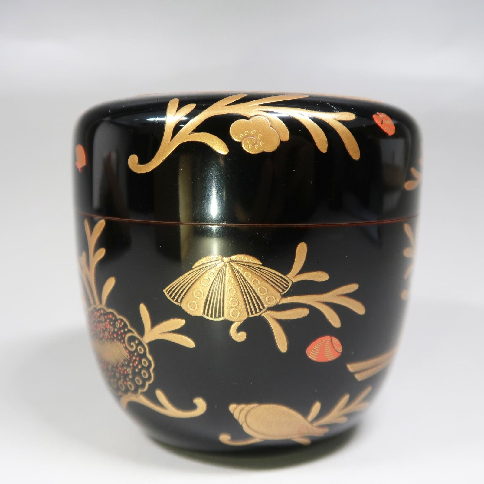 エコちゃん 送料込【逢絢亭】茶道具 大棗 京塗 海松貝蒔絵 真塗 湯浅華暁 Amazon.co.jp: 逢絢亭茶道具 棗 大棗 京塗 海松貝蒔絵 内銀地