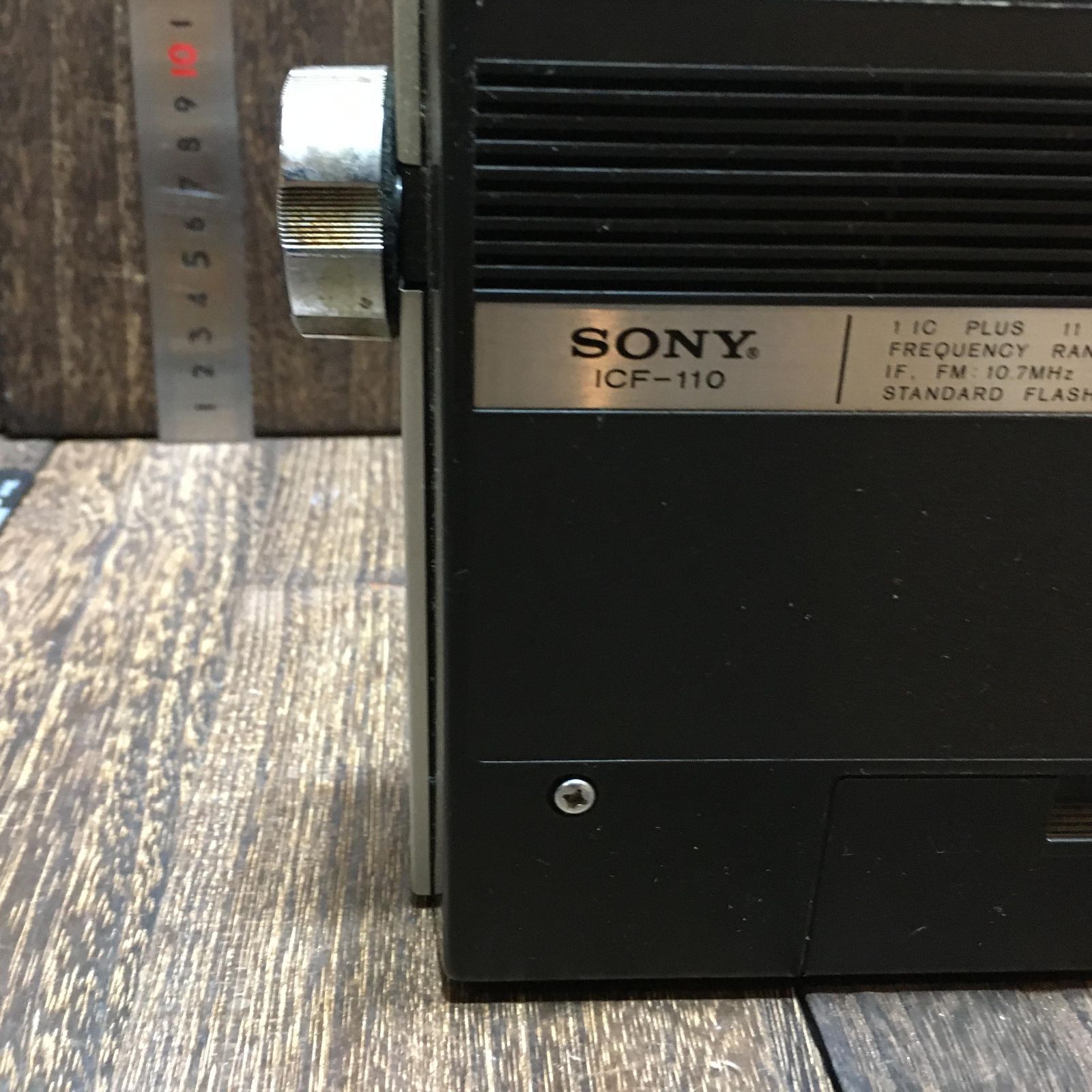 SONY ラジオ ICF-110 solid-state 11 昭和レトロ ソニー - メルカリ